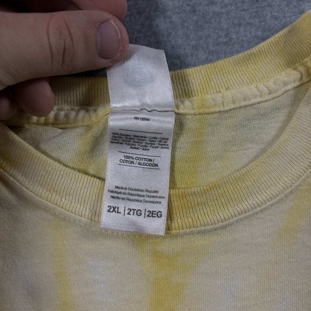 AriZona SunRise Hard Seltzer Shirt Mens 2XL Yellow Tie Dye Promo Graphic Tee - Picture 4 of 5